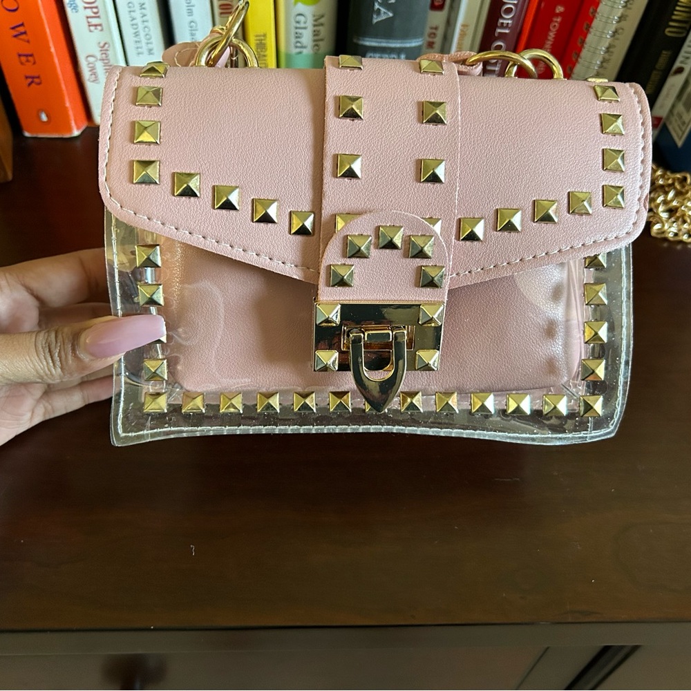 Please see full description: Unbranded new studded purse w/ similar style shoes